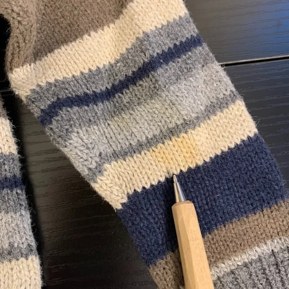 Vintage McKids McDonalds‎ Striped Knit Pullover Sweater Baby Boy 18 Months